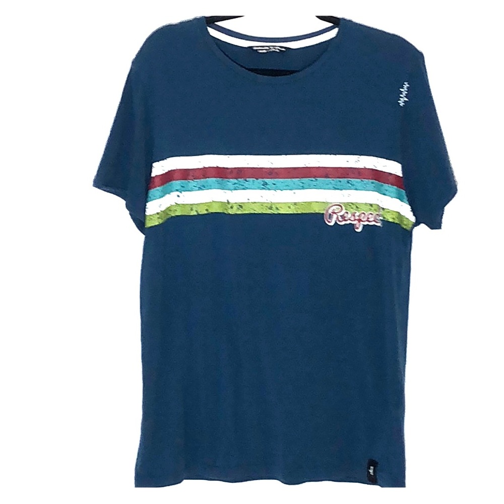 Chillaz Blue Respect Tee Large